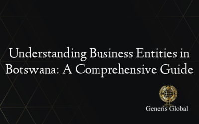 Understanding Business Entities in Botswana: A Comprehensive Guide