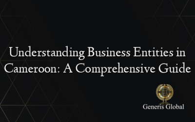 Understanding Business Entities in Cameroon: A Comprehensive Guide