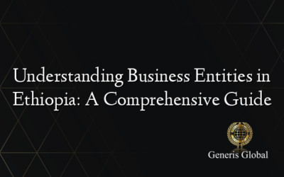 Understanding Business Entities in Ethiopia: A Comprehensive Guide