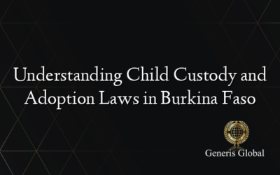 Understanding Child Custody and Adoption Laws in Burkina Faso