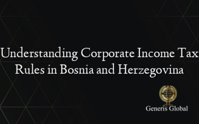 Understanding Corporate Income Tax Rules in Bosnia and Herzegovina