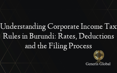 Understanding Corporate Income Tax Rules in Burundi: Rates, Deductions and the Filing Process