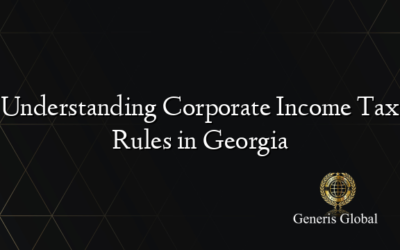 Understanding Corporate Income Tax Rules in Georgia