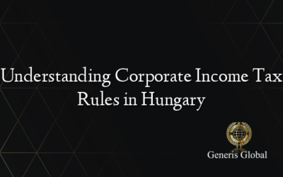 Understanding Corporate Income Tax Rules in Hungary