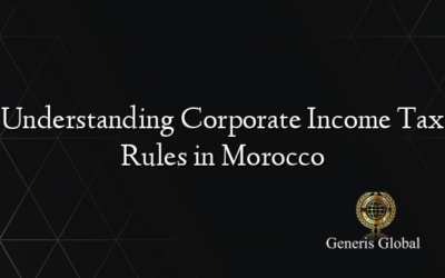 Understanding Corporate Income Tax Rules in Morocco