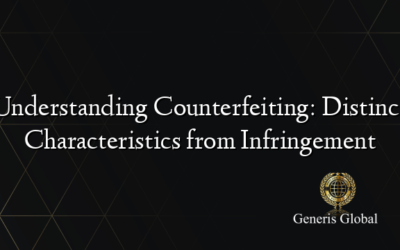 Understanding Counterfeiting: Distinct Characteristics from Infringement