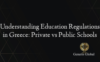 Understanding Education Regulations in Greece: Private vs Public Schools