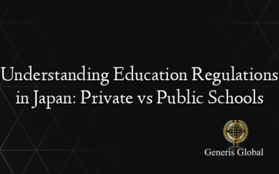 Understanding Education Regulations in Japan: Private vs Public Schools