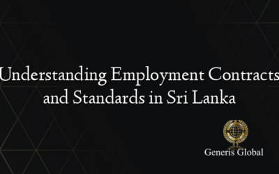 Understanding Employment Contracts and Standards in Sri Lanka