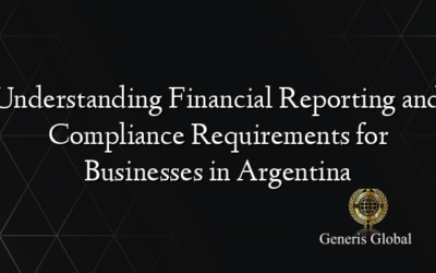 Understanding Financial Reporting and Compliance Requirements for Businesses in Argentina