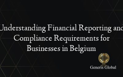 Understanding Financial Reporting and Compliance Requirements for Businesses in Belgium