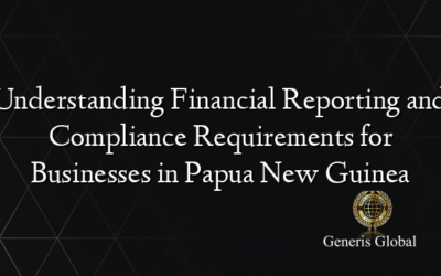 Understanding Financial Reporting and Compliance Requirements for Businesses in Papua New Guinea