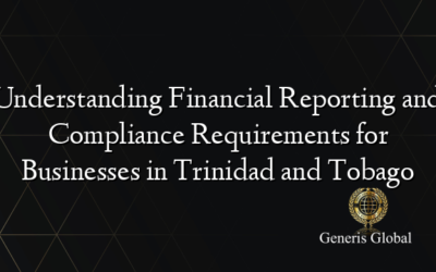 Understanding Financial Reporting and Compliance Requirements for Businesses in Trinidad and Tobago