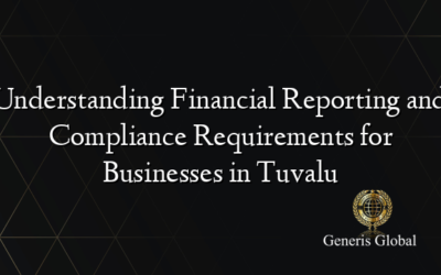 Understanding Financial Reporting and Compliance Requirements for Businesses in Tuvalu