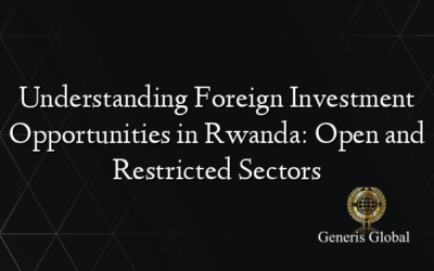 Understanding Foreign Investment Opportunities in Rwanda: Open and Restricted Sectors