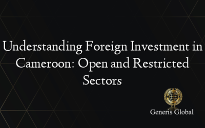 Understanding Foreign Investment in Cameroon: Open and Restricted Sectors