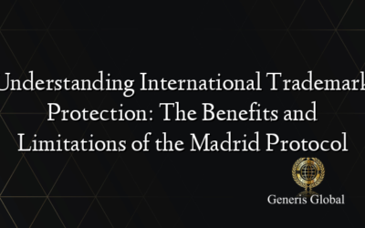 Understanding International Trademark Protection: The Benefits and Limitations of the Madrid Protocol