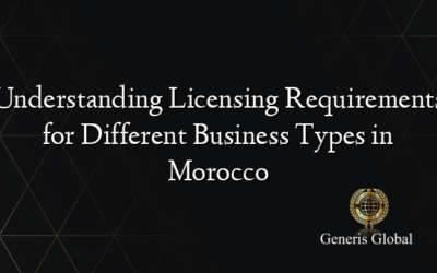 Understanding Licensing Requirements for Different Business Types in Morocco