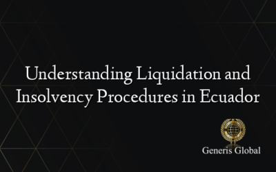 Understanding Liquidation and Insolvency Procedures in Ecuador