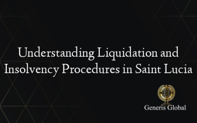 Understanding Liquidation and Insolvency Procedures in Saint Lucia