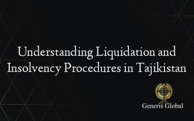 Understanding Liquidation and Insolvency Procedures in Tajikistan