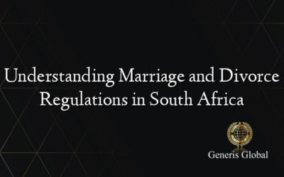 Understanding Marriage and Divorce Regulations in South Africa