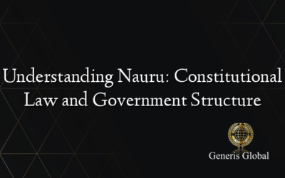 Understanding Nauru: Constitutional Law and Government Structure
