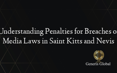 Understanding Penalties for Breaches of Media Laws in Saint Kitts and Nevis