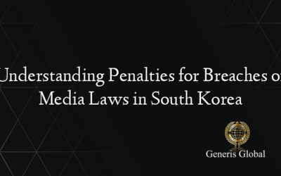 Understanding Penalties for Breaches of Media Laws in South Korea