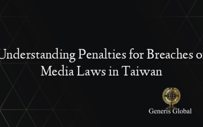 Understanding Penalties for Breaches of Media Laws in Taiwan