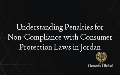 Understanding Penalties for Non-Compliance with Consumer Protection Laws in Jordan