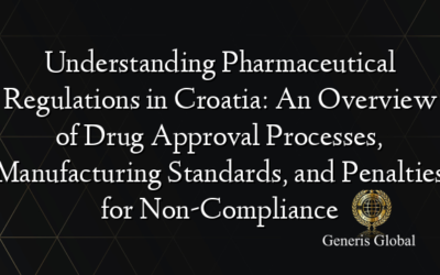 Understanding Pharmaceutical Regulations in Croatia: An Overview of Drug Approval Processes, Manufacturing Standards, and Penalties for Non-Compliance