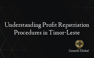 Understanding Profit Repatriation Procedures in Timor-Leste