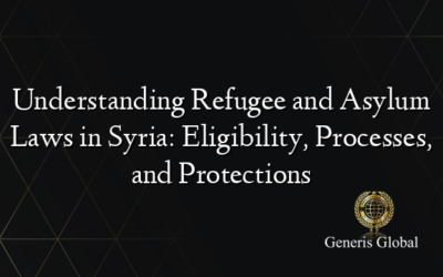 Understanding Refugee and Asylum Laws in Syria: Eligibility, Processes, and Protections