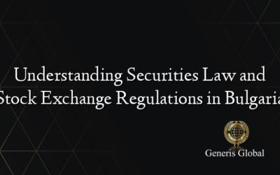 Understanding Securities Law and Stock Exchange Regulations in Bulgaria