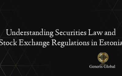 Understanding Securities Law and Stock Exchange Regulations in Estonia