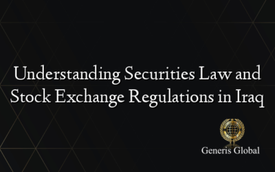 Understanding Securities Law and Stock Exchange Regulations in Iraq