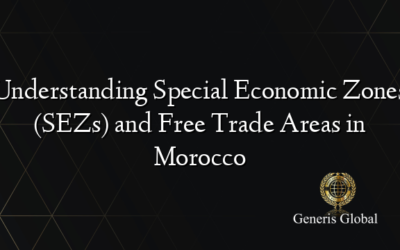 Understanding Special Economic Zones (SEZs) and Free Trade Areas in Morocco
