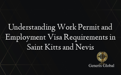 Understanding Work Permit and Employment Visa Requirements in Saint Kitts and Nevis