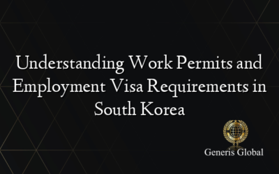 Understanding Work Permits and Employment Visa Requirements in South Korea