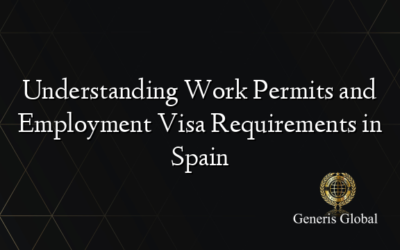 Understanding Work Permits and Employment Visa Requirements in Spain