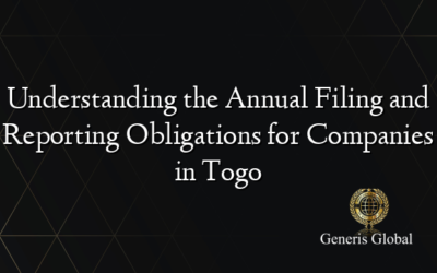 Understanding the Annual Filing and Reporting Obligations for Companies in Togo