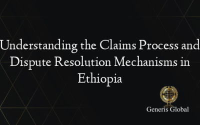 Understanding the Claims Process and Dispute Resolution Mechanisms in Ethiopia