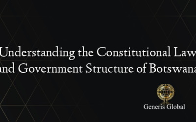 Understanding the Constitutional Law and Government Structure of Botswana