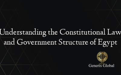 Understanding the Constitutional Law and Government Structure of Egypt