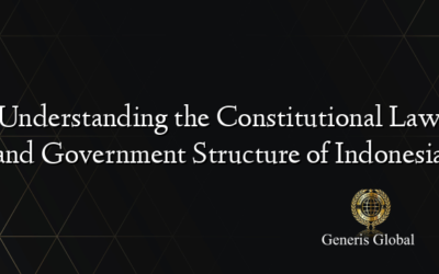 Understanding the Constitutional Law and Government Structure of Indonesia