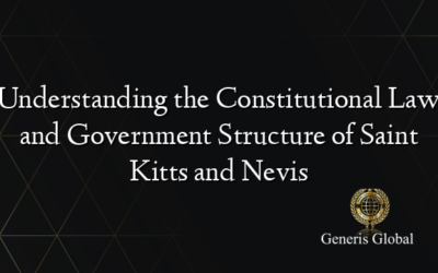 Understanding the Constitutional Law and Government Structure of Saint Kitts and Nevis