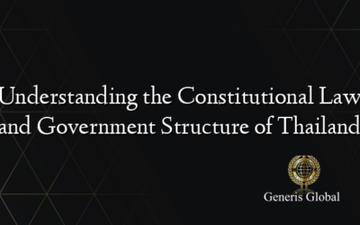 Understanding the Constitutional Law and Government Structure of Thailand