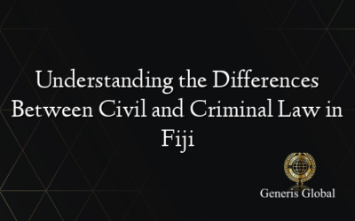 Understanding the Differences Between Civil and Criminal Law in Fiji