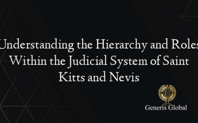 Understanding the Hierarchy and Roles Within the Judicial System of Saint Kitts and Nevis